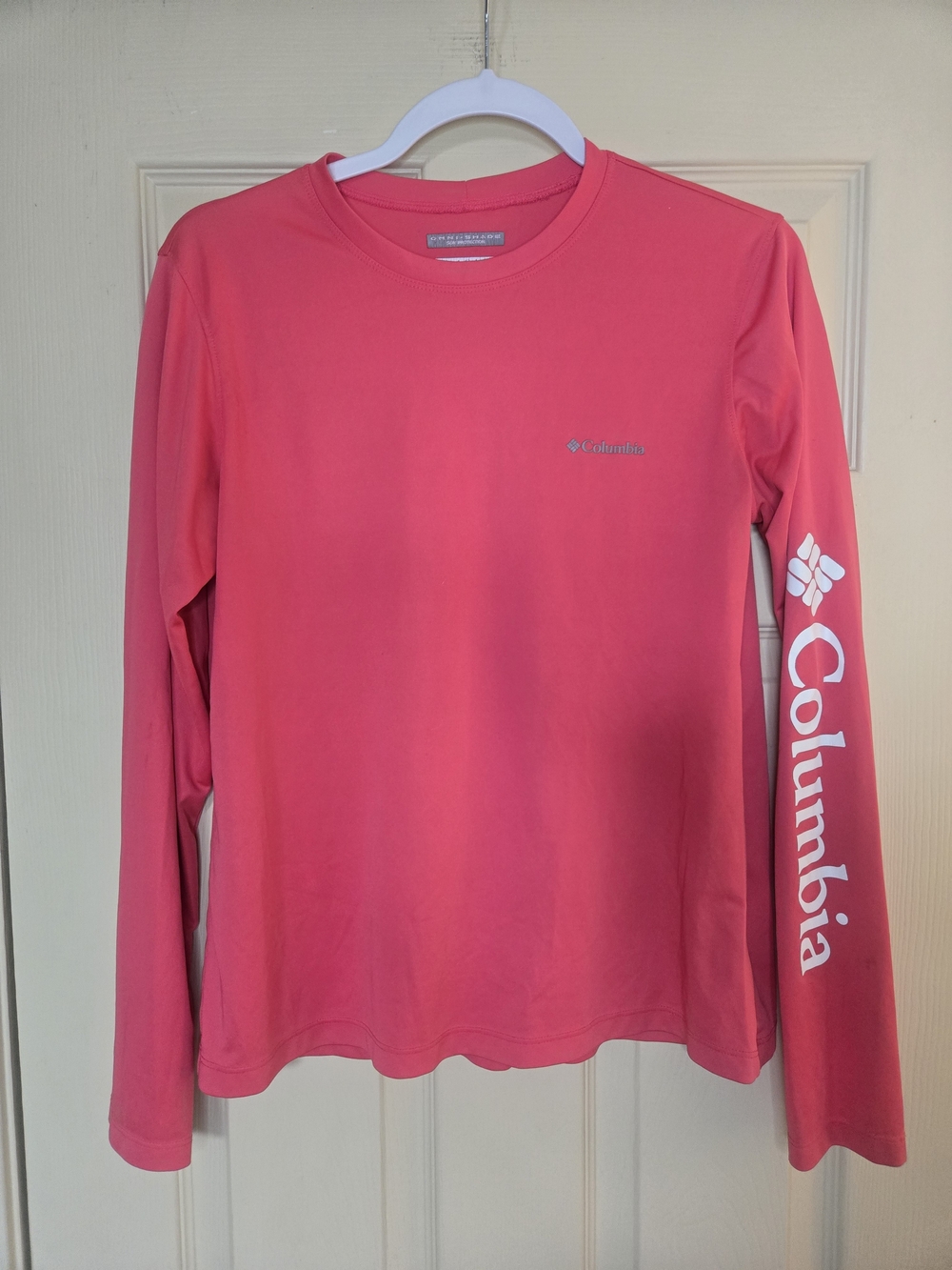Columbia Pink SPF Long Sleeve Performance Shirt
